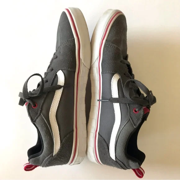 Vans Suede and Canvas Sneakers Gray Youth 7 Men’s 7 Women’s 8.5 25 cm - Picture 4 of 12